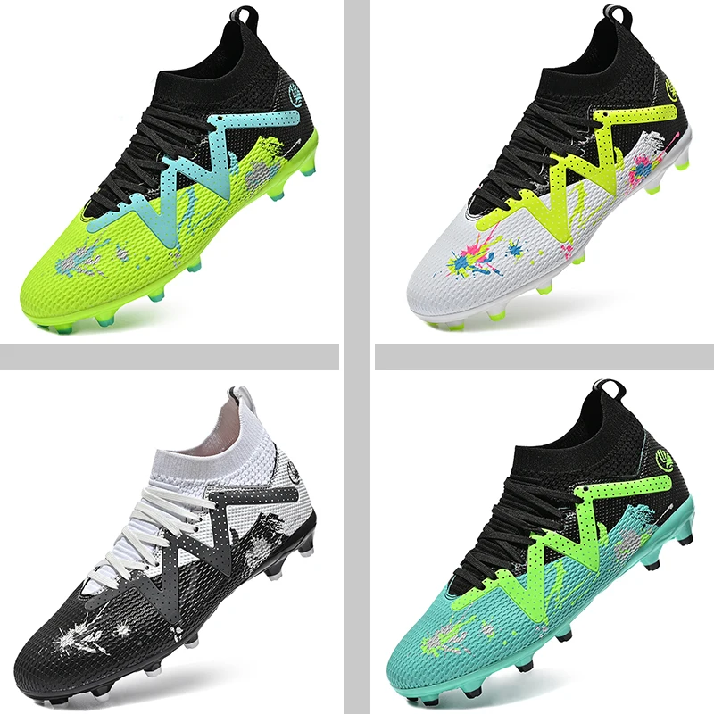 Chaussures de football professionnelles pour enfants, chaussures de football à cinq côtés, bottes de football en salle de la société, nouveauté