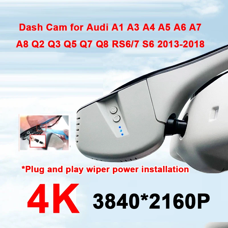 4k-wifi-plug-and-play-car-dvr-video-recorder-2160p-dashcam-for-audi-q3-q5-a4l-a6l-a6-a7-a8-a1-rs6-rs7-r8-s6-2013-to-2018