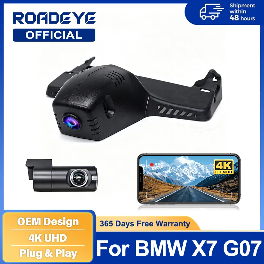 New! Plug and Play Car DVR 4K HD Video Recorder Dash Cam Camera For BMW X7 G07 (1st Gen) Facelift 2023 2024 2025 2026 Dashcam
