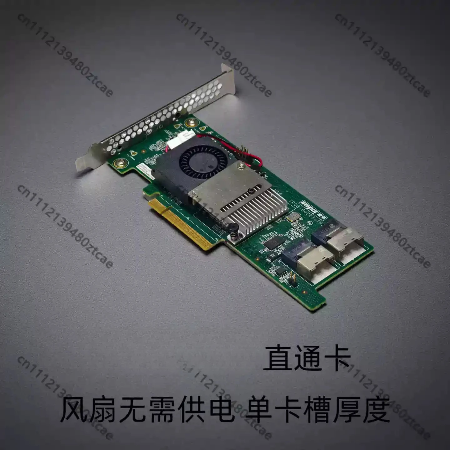 6G SAS HBA Pass Through Card With Cooling Fan SFF-8087 Port New Firmware IT Mode Server Storage Adapter