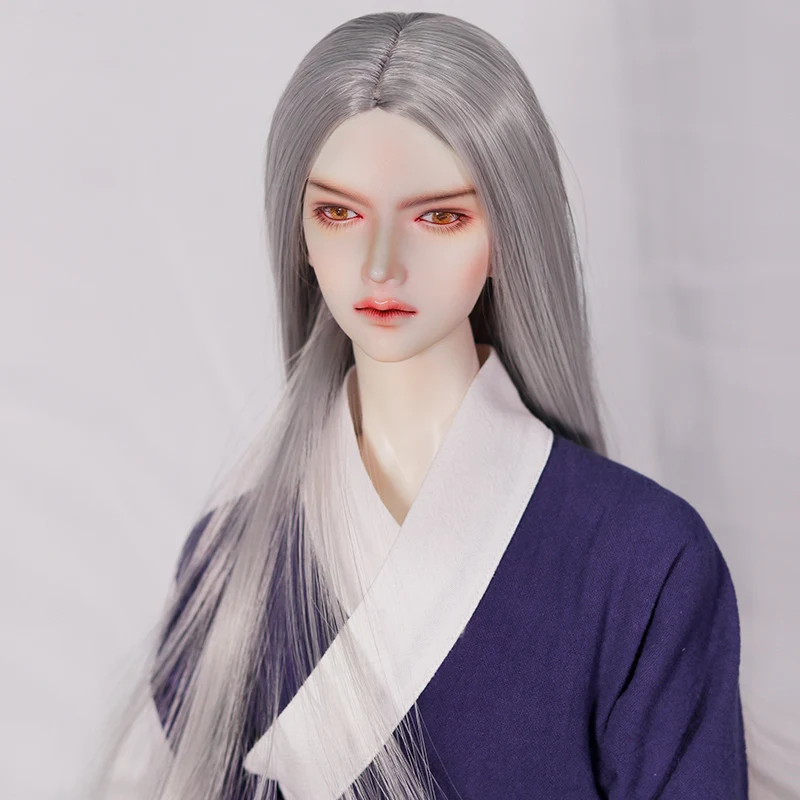 1/6 1/4 1/3 Scale BJD Wigs High-Temperature Silk Long Hair Samurai Wig For YOSD MSD SD13 SSDF ID72 Uncle Doll Accessories A1425