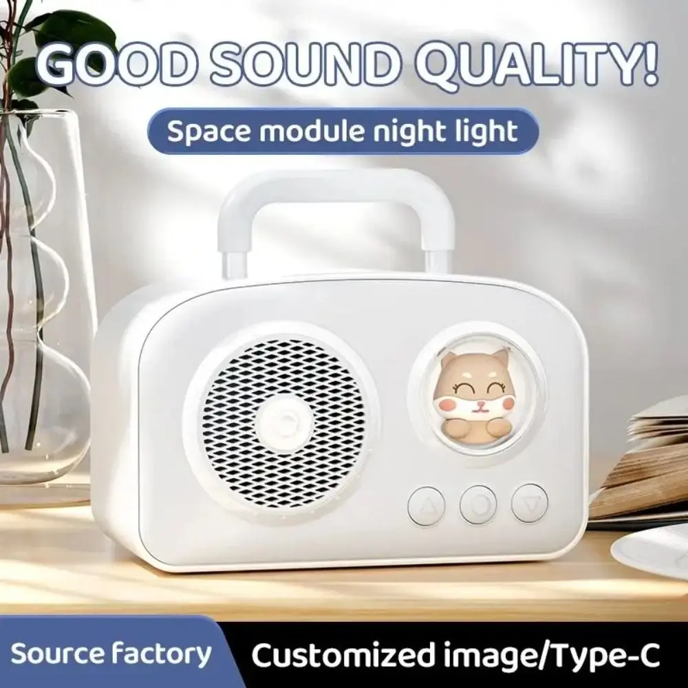 ريتش باس ميني ريترو سمّاعات بلوتوث مقاوم للماء واجهة USB مكبر صوت محمول مع مقبض مكبر صوت لاسلكي للسفر