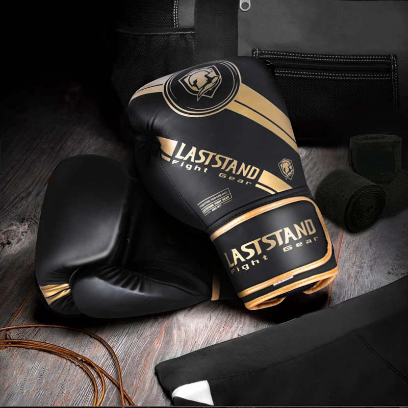 Guantes de boxeo profesionales para hombres y mujeres, bolsa de boxeo para Kickboxing, Sanda, Muay Thai, 6 oz, 8 oz, 10 oz, 12oz