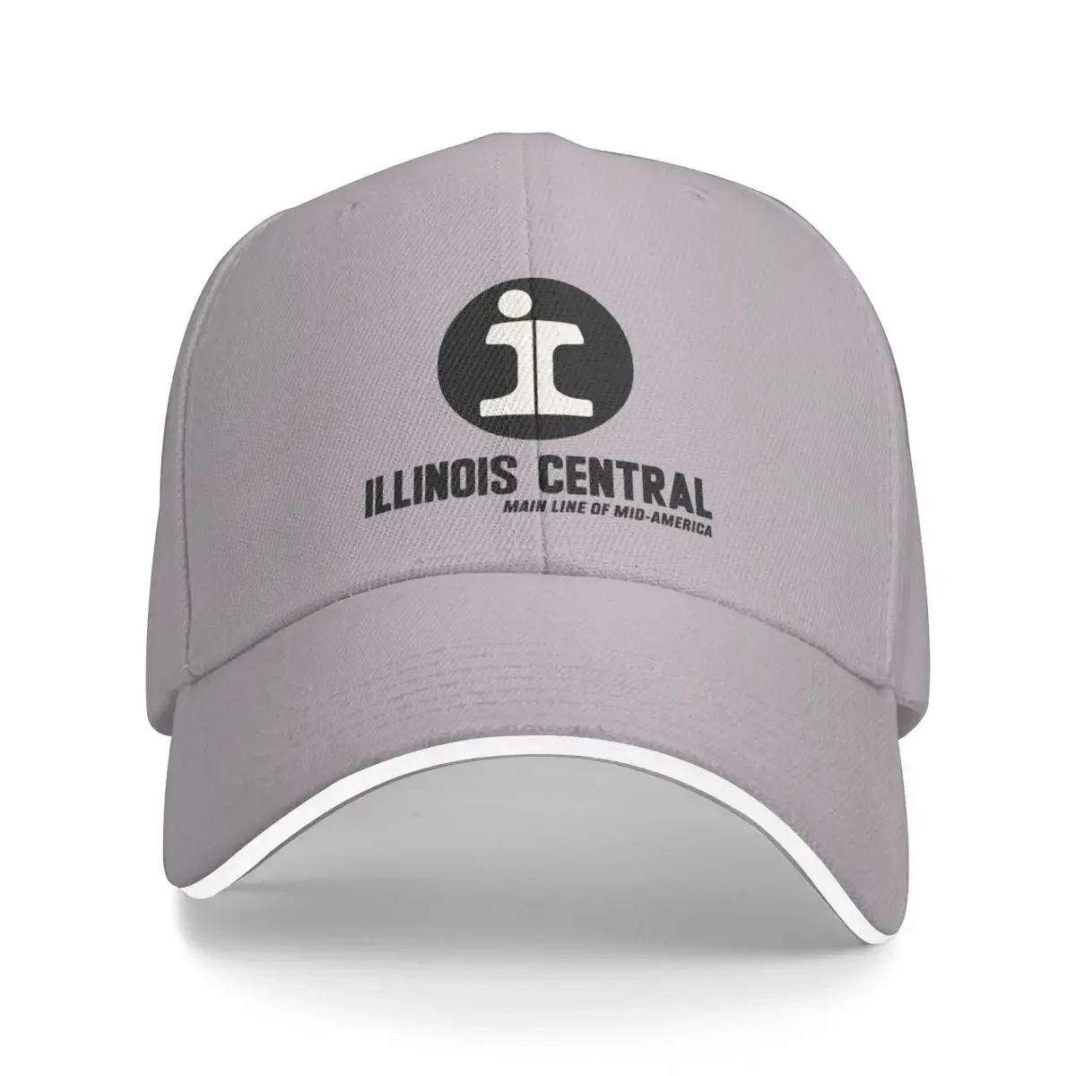 

Illinois Central Railroad The Mainline of Mid-America Cap Baseball Cap thermal visor Beach bag Woman cap Men's