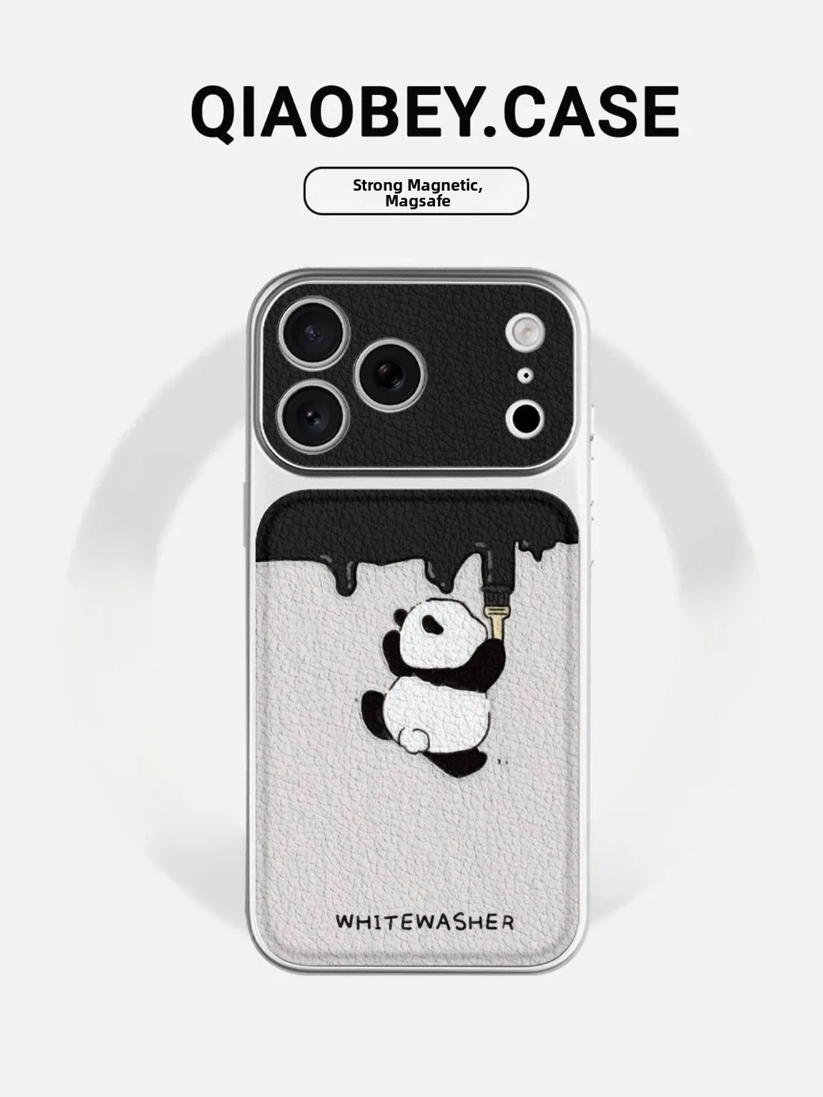 

Cute Cartoon Panda Phone Case Instantly Transforms into 17 Large Compatible with iPhone 17 pro Max Eco-friendly...