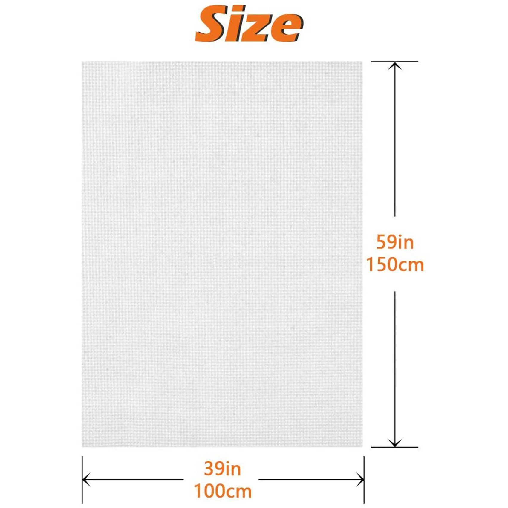 ABMS-2X 59 By 39-Inch Cross Stitch Fabric,14 Count Aida Cloth Cross Stitch Large Fabric Reserve Cloth Fabric Embroidery Cloth