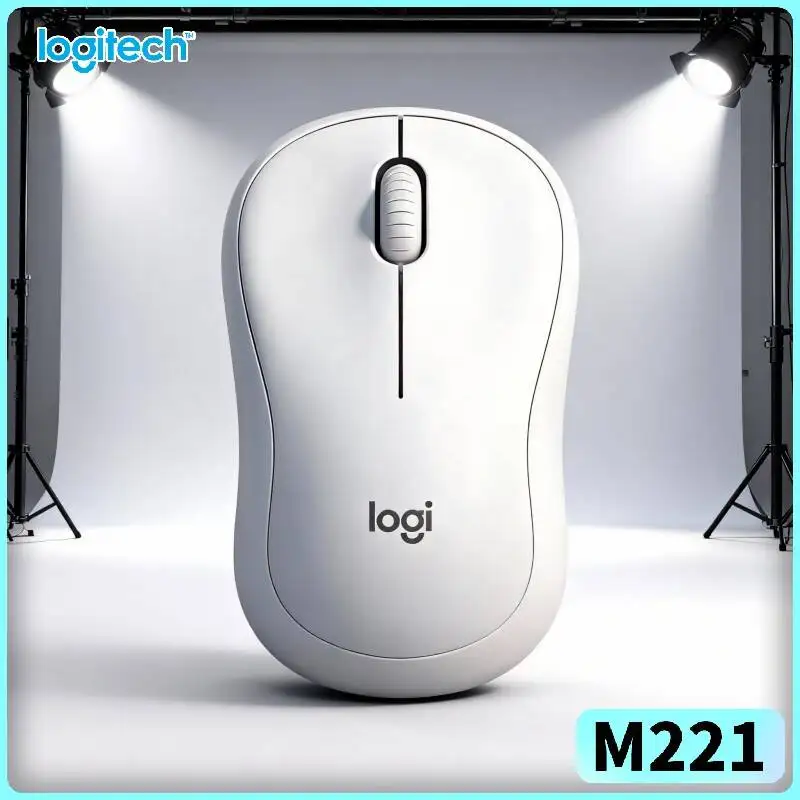 Logitech M221 Wireless Silent Mouse - USB Plug-and-Play, 18-Month Battery, Smooth Glide, Desktop Laptop Office Pros