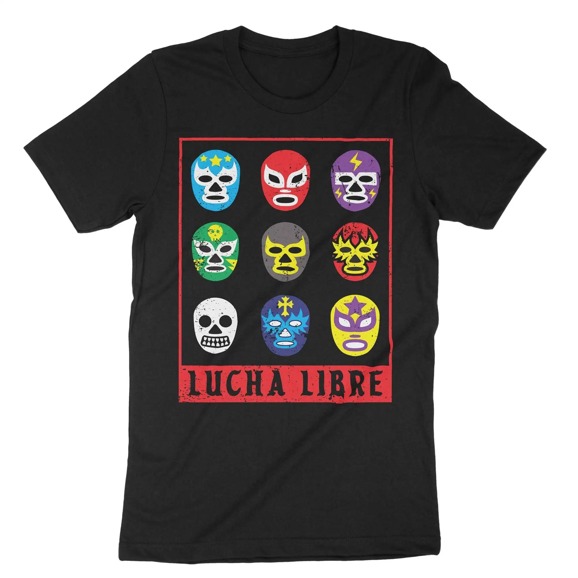 Lucha Libre T Shirt Mexican Wrestling Wrestler Mask Luchador Tijuana Mexico