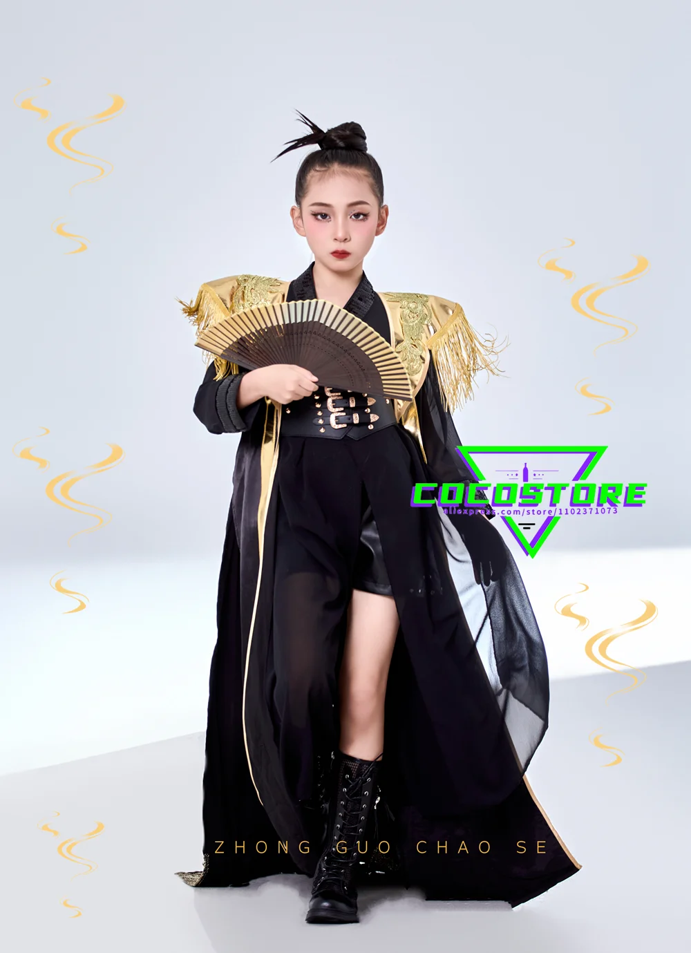 Kids Catwalk Performance Clothes New Chinese Martial Arts Costume Stage Wear For Boys And Girls Chinese Style Dresses Hanfu