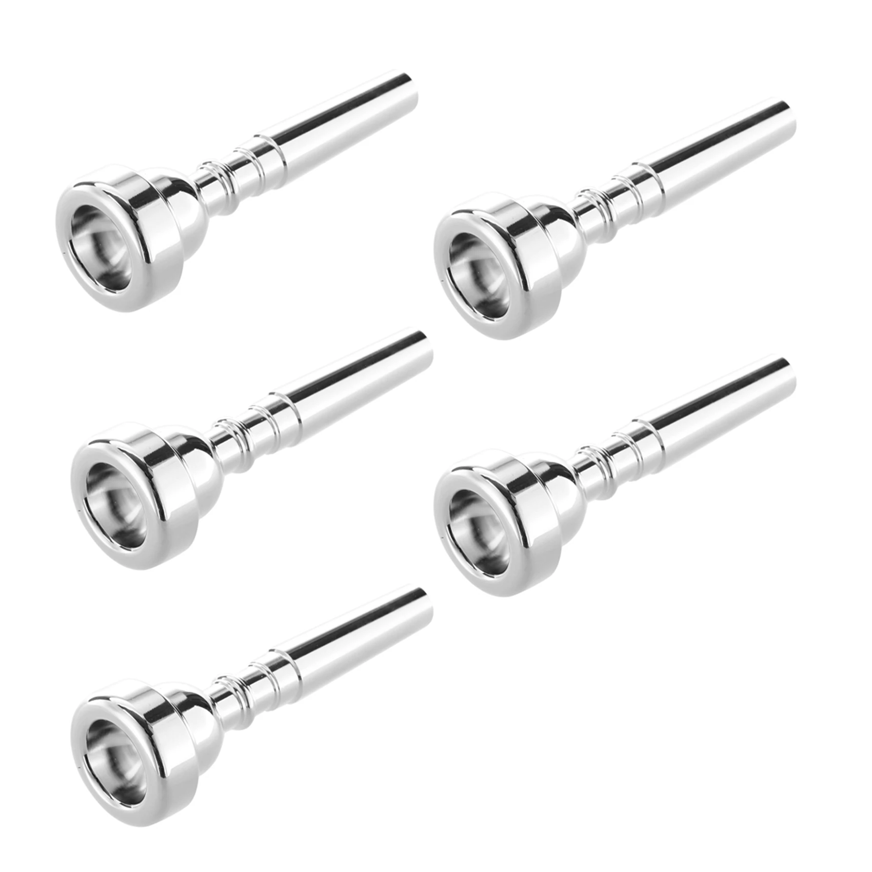 ABKV-5X Trumpet Mouthpiece For Bach 7C Size Silver Plated
