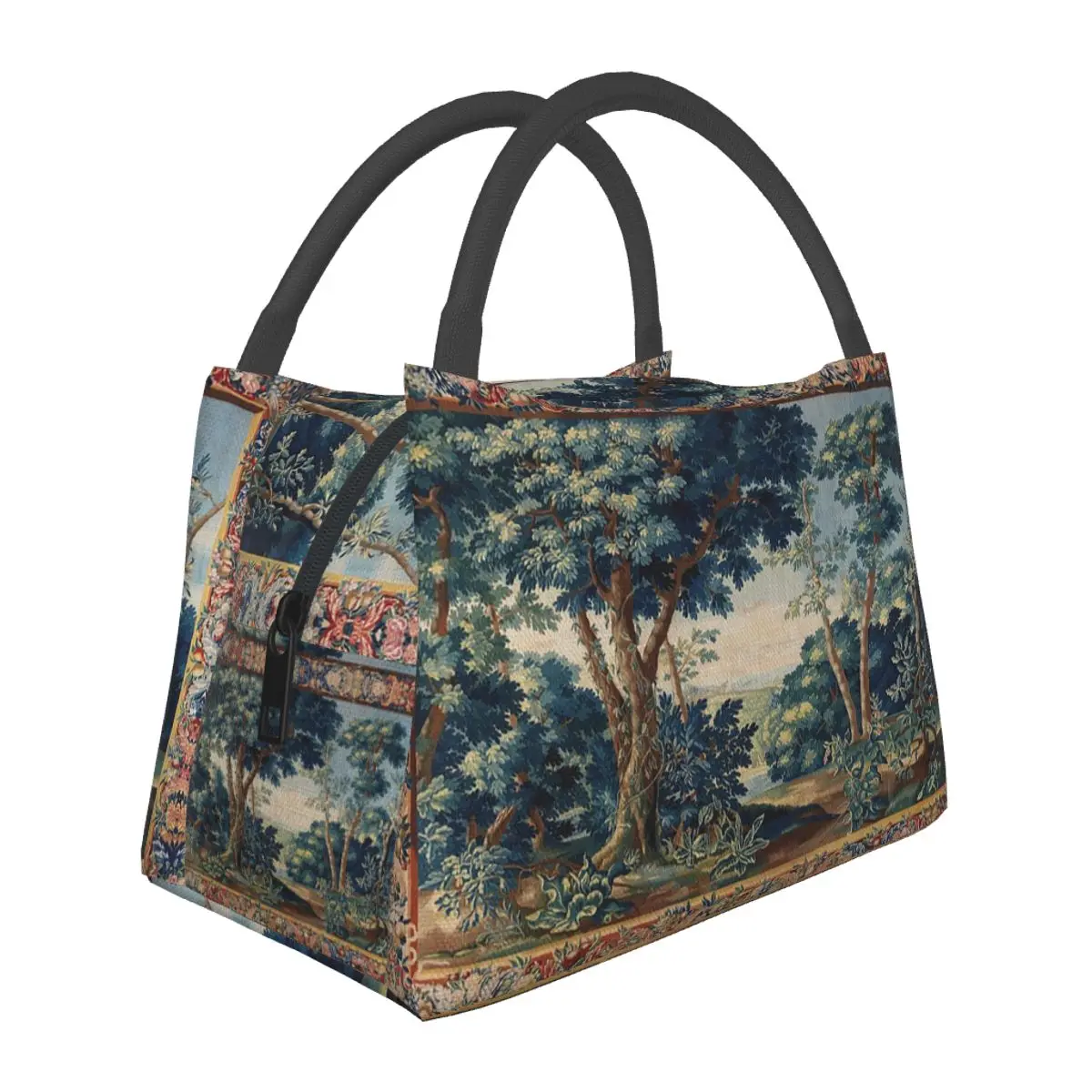 TREES IN WOODLAND LANDSCAPE Antique Flemish Insulated Lunch Bag for School Bento Storage Food Boxes Cooler Thermal Lunch Box