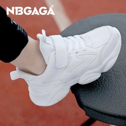 Kızlar ayakkabı sonbahar erkek beyaz ayakkabı rahat koşu çocuklar kaymaz yumuşak taban Sneakers çocuk tenis okul açık spor ayakkabı