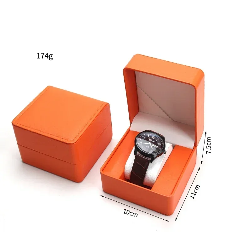 Watch Storage Box PU Single Watch Display Case Wristwatch Watch Holder Travel Jewelry Watch Organizer for Men or Women Gift