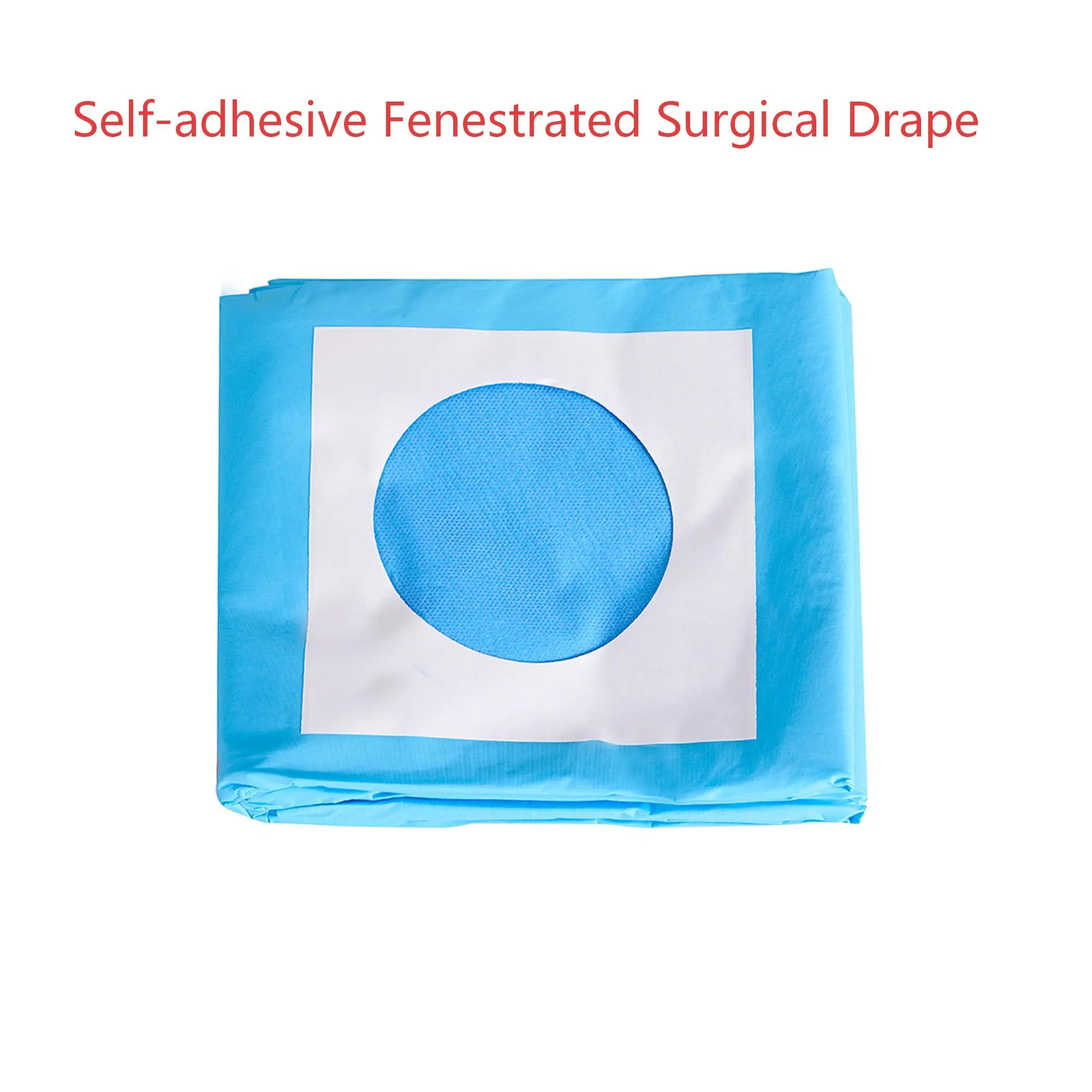 Disposable Surgical Drape Dental Aperture Drape With Adhesive Patch 100*150cm Hole Dia 10cm Dental Hole Drape