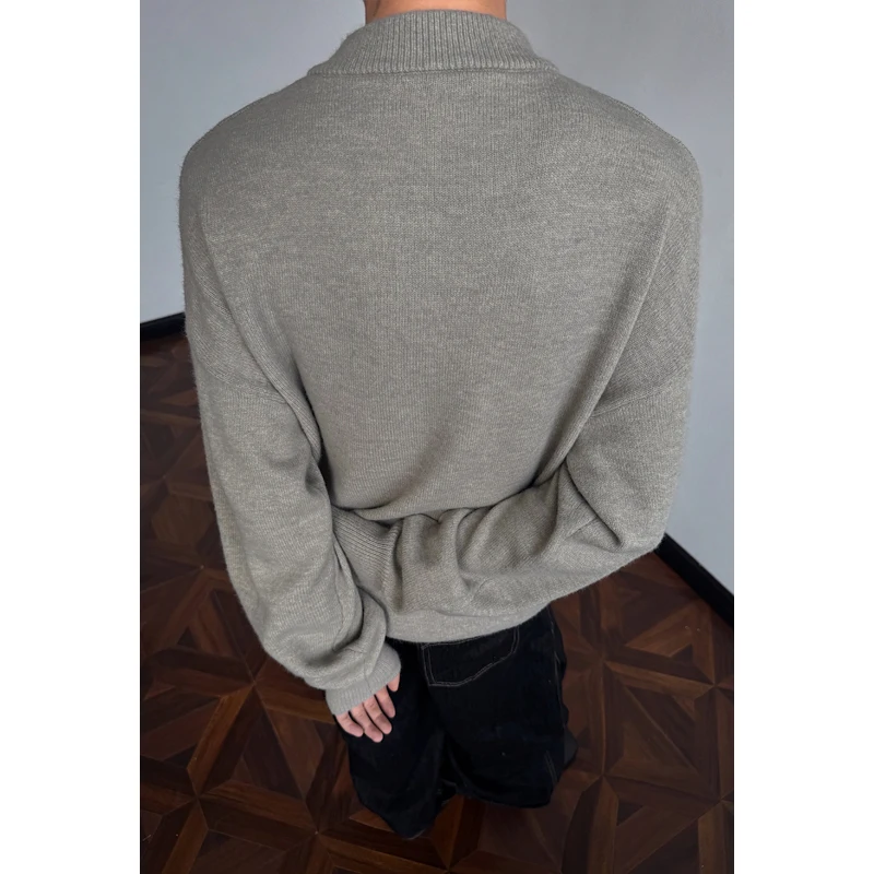 Winter Sweater Men Warm Fashion Casual Knitted Pullover Men Korean Loose Black Long Sleeved Sweater Mens Jumper Clothes M-3XL