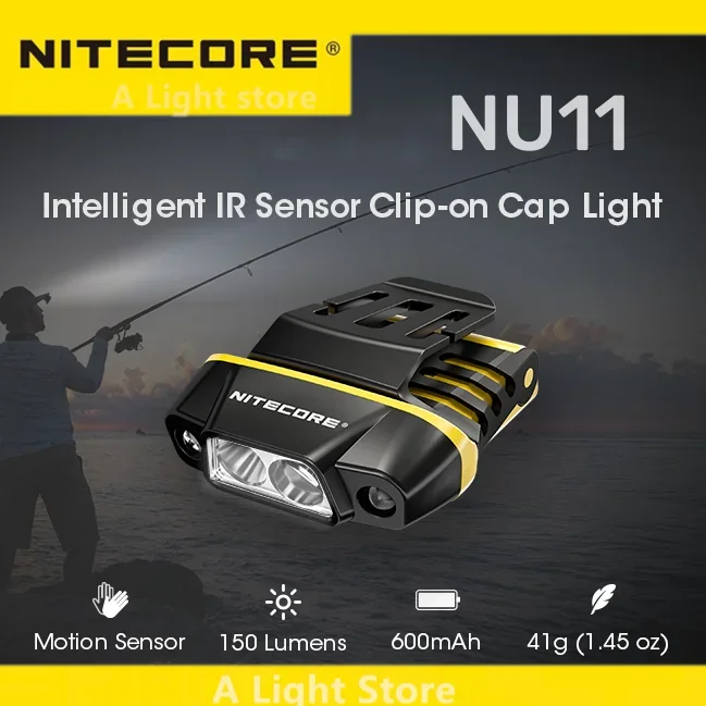 NITECORE NU11 Headlamp fishling Headlight camping flashlight Hiking headlight Climbing Flashlight Touch Running flashlamp