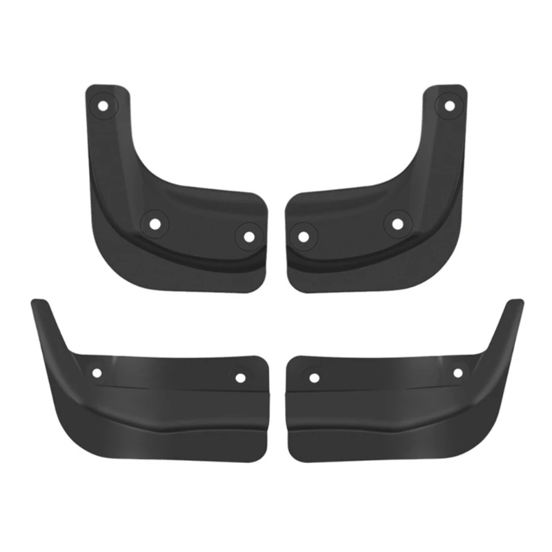 

4Pcs TPE Mud Flaps Splash Guards Mudguard Fenders for Front Rear Wheel Fenders Protector