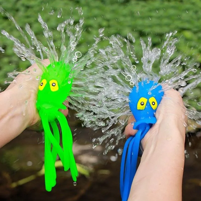 1/4pc Baby Bath Toys Sponge Water Absorbing Octopus Squeezing Stress Relief Toy Summer Swimming Play Water Bath Toy for Children