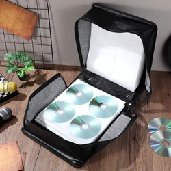 240/320/360400/520 Discs Portable Cd Dvd Wallet Holder Bag Case Album Organizer Media Storage Box Zipper Cd Sleeve Bag For Home