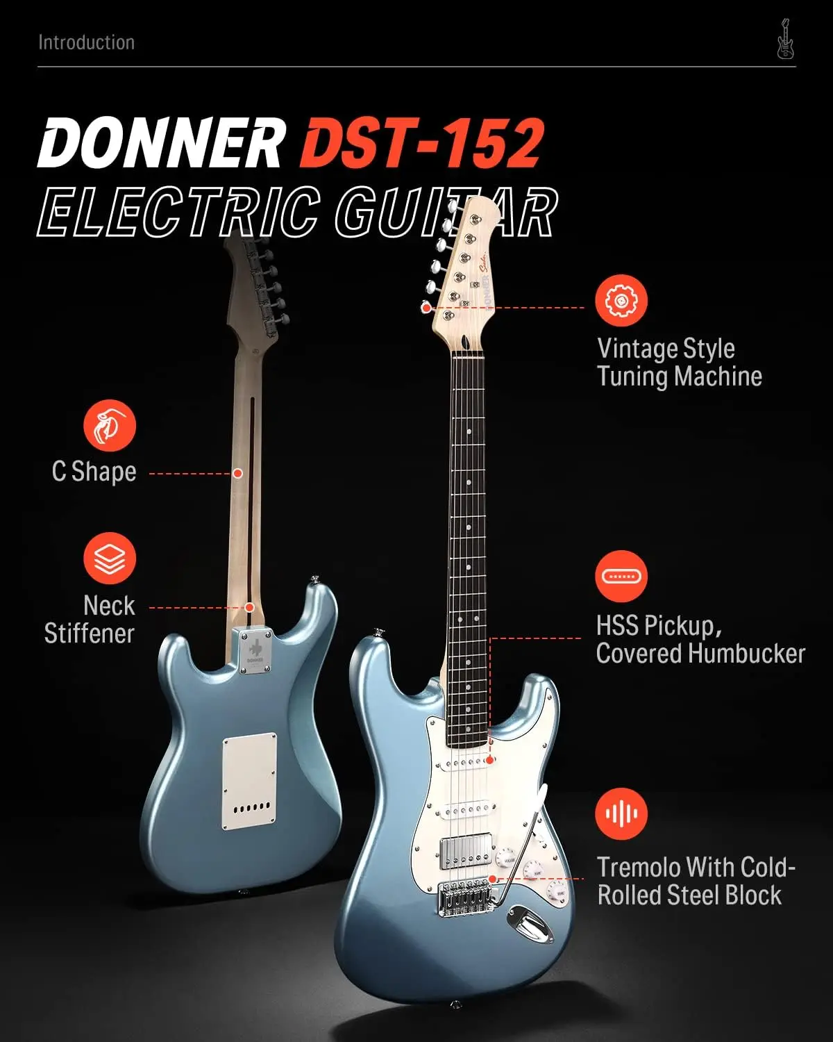 DST-152R Electric Guitar, 39