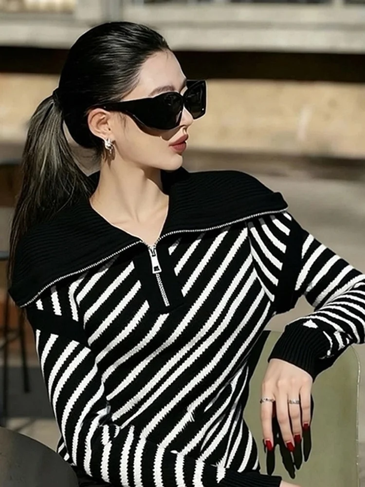 Ele Bla – tricot à rayures, haut de luxe pour femmes, Unique, beau, tendance, nouvelle collection printemps 2026