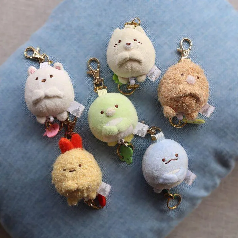 Sumikkogurashi Anime Accessories Pendant Series Kawaii Banana Cat Polar Bear Lizard Green Penguin Tonkatsu Plush Doll Xmas Gift