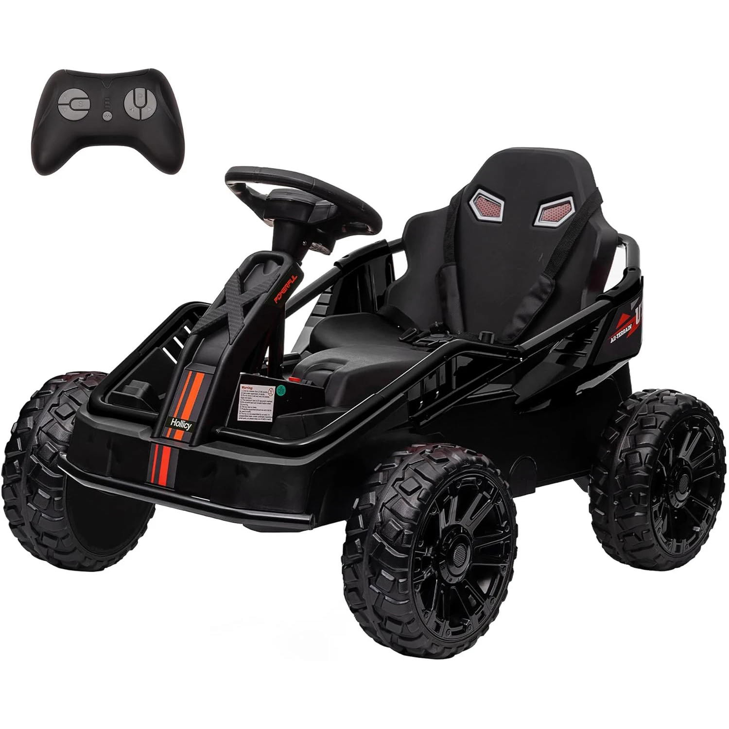 24V Ride-on Toys for Big Kids Electric Four Wheele Car with Parent Remote,Bluetooth Music, Horn, 4 Shock Absorbers,12v Batteries