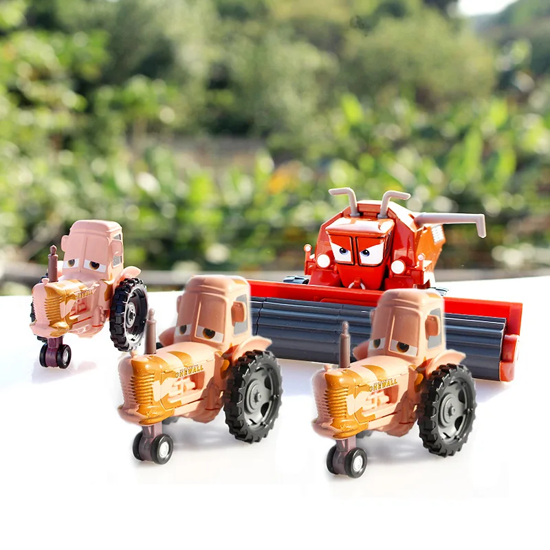 Toy Story 2 Frank Green Orange Harvester Racing Car Diecast Metal Alloy Tractor Calf Model Car Children'S Toys Gifts