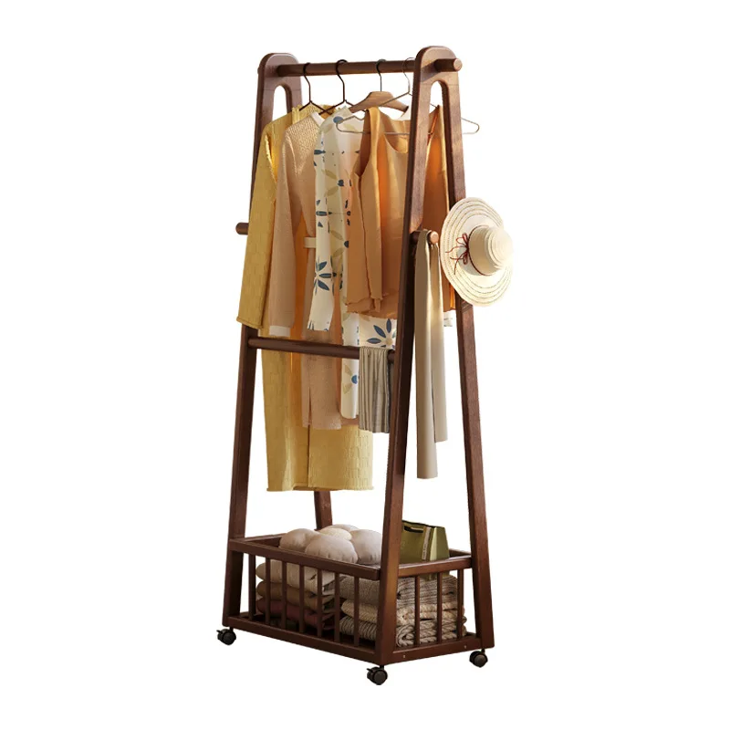 

Solid wood, hanger, floor, bedroom, living room, household, laundry basket, rack