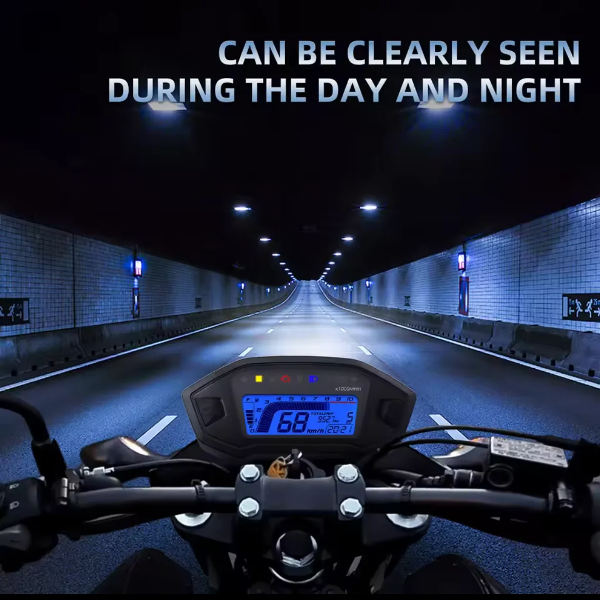 

Universal Motorcycle LCD Digital 13000rpm Speedometer Backlight Motor cycle for 2-4 Cylinders meter Odometer Dropshipping