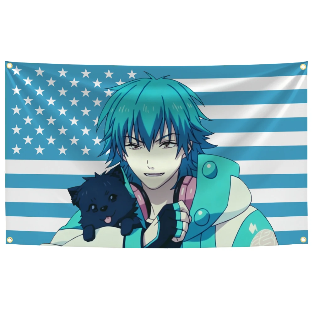 A-aoba S-seragaki American Anime Flag Tapestry Outdoor fanart game anime Flags Decorative Home Objects Decoration Garage Hanging