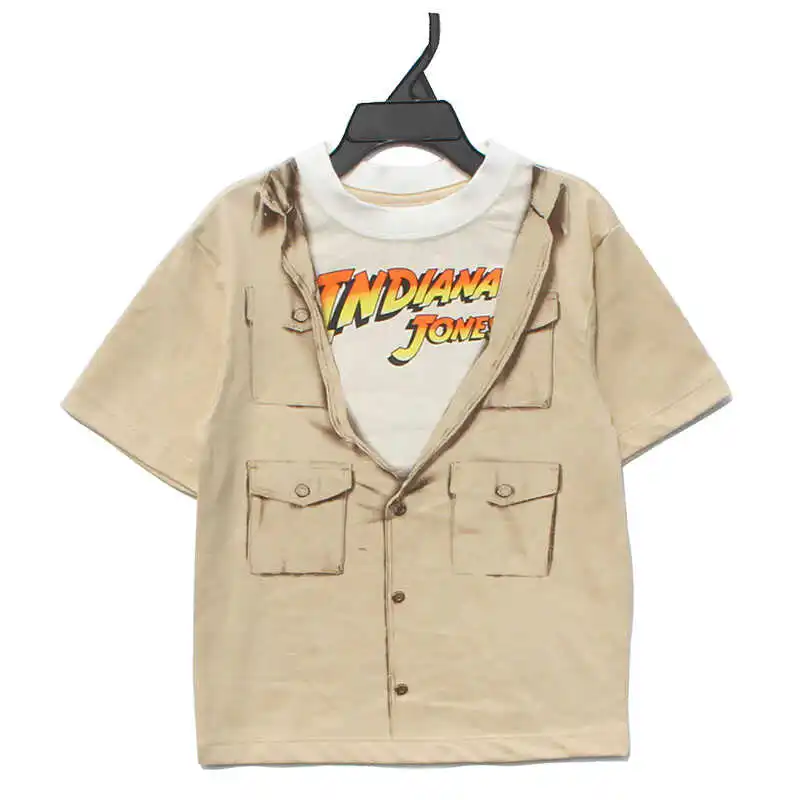 Indiana Jones Adult Boys Trend Short Sleeve T-Shirt 2025 New Boys and Girls Summer Kids Relaxing and comfortable T-Shirt Summer
