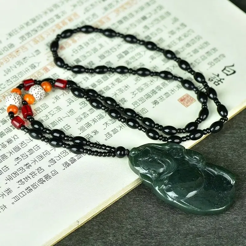 Hotan Green Jade Pendant With Of Great Swordsman Guan Gong And Second Master, Symbolizing Chival