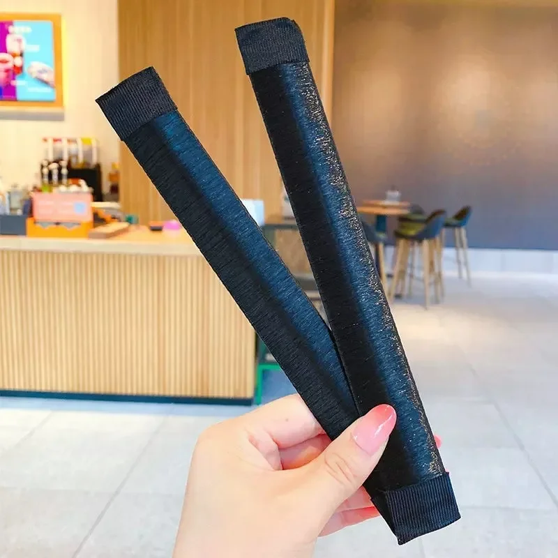 Dame Mädchen Haar Zubehör Süße Französisch Gericht Gemacht Haar Band Ball Twist Magie DIY Werkzeug Brötchen Maker Synthetische Donuts Knospe Kopf Band
