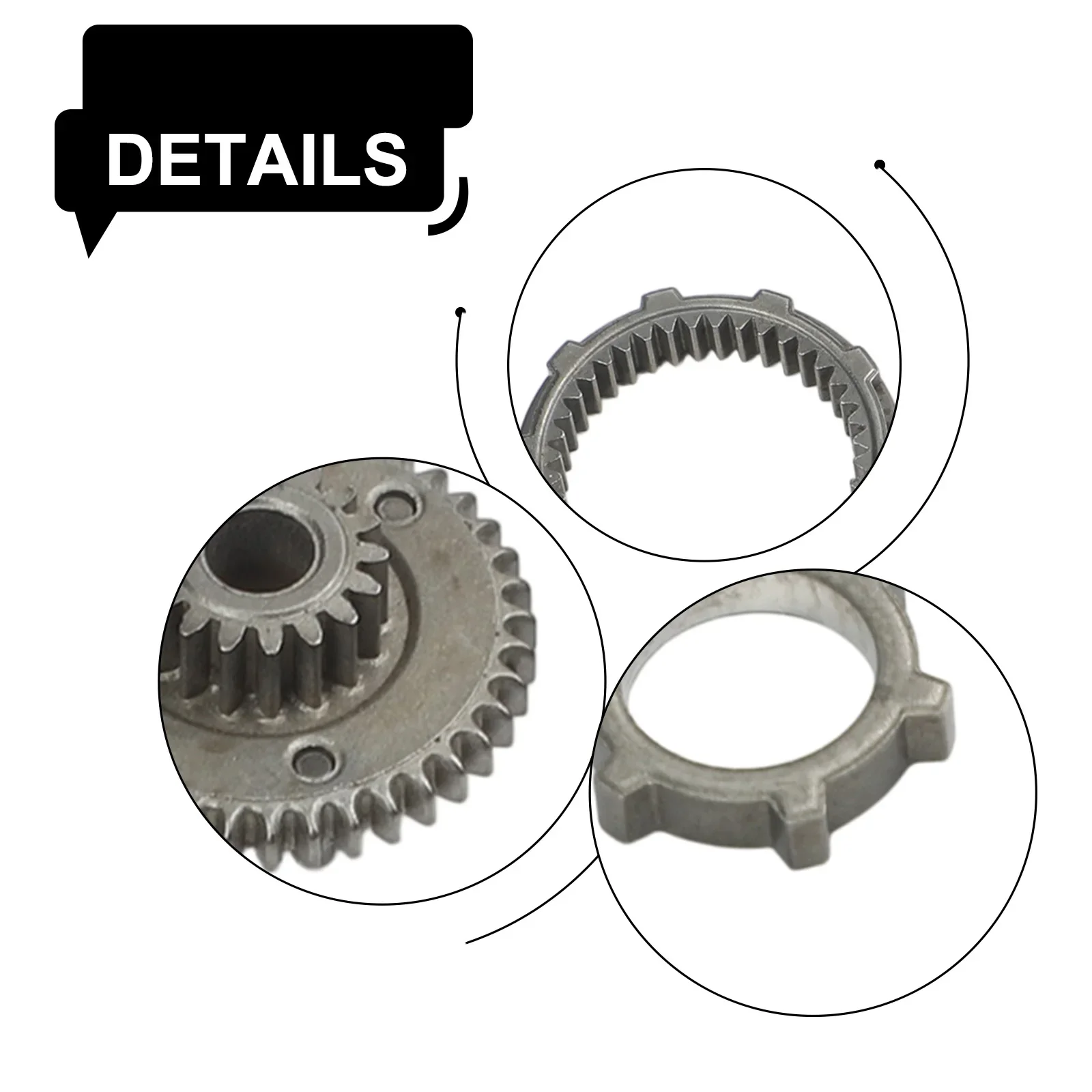 Reduction Set Brushless Drill Gear Precision Engineered Easy Installation Wear-resistant Sliver For Electric Drill