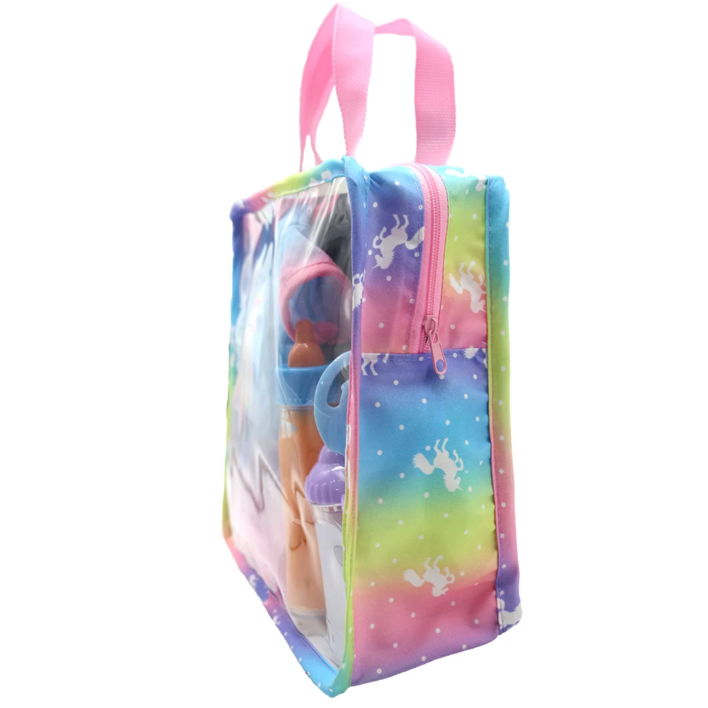 1pcs rainbow tote bag for 17inch 43cm  Baby Doll Doll and American Girl Doll