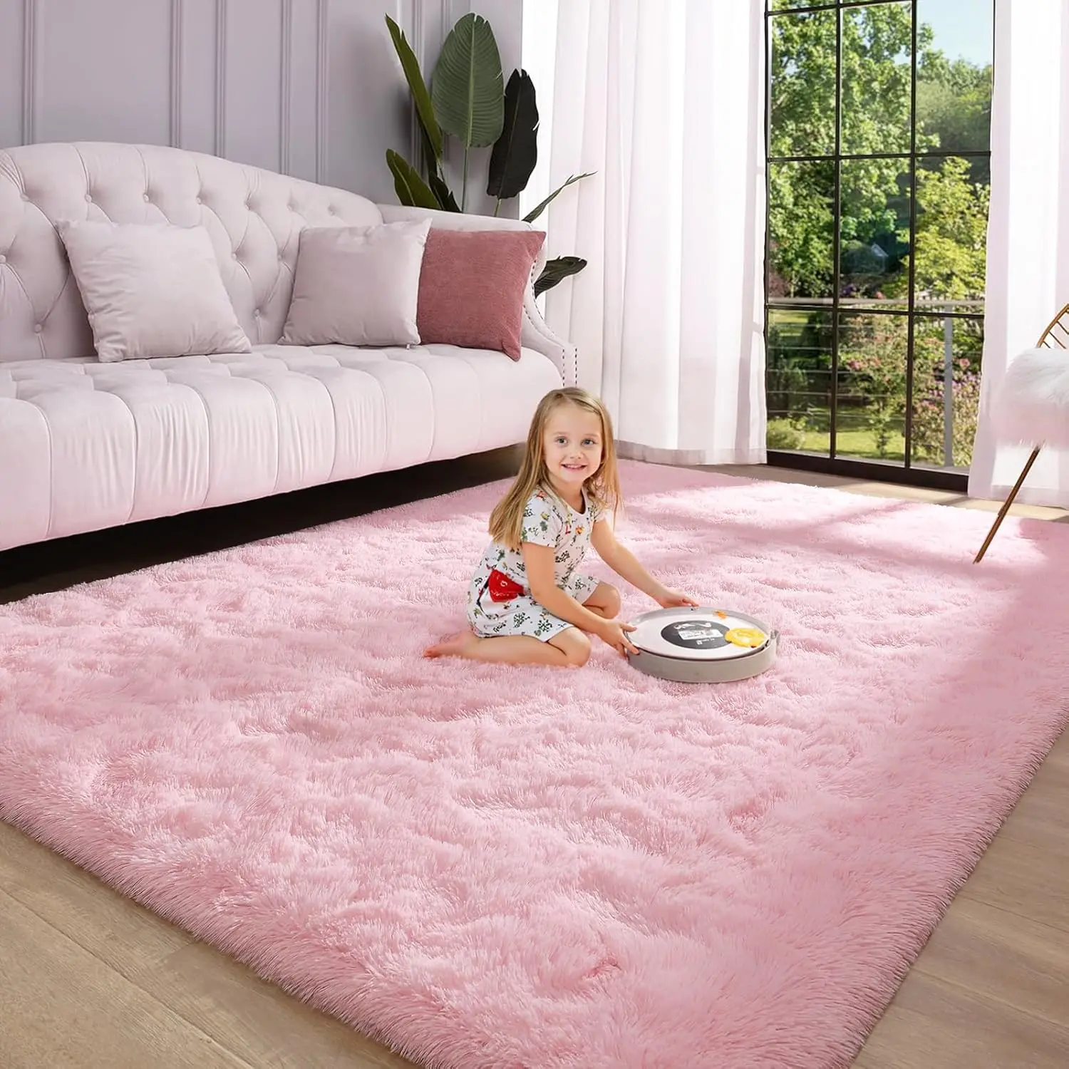 

Plush Carpets Fluffy Ultra Soft Indoor Modern Area Rugs Living Room Play Mats For Children Bedroom Home Decor Nursery Rug