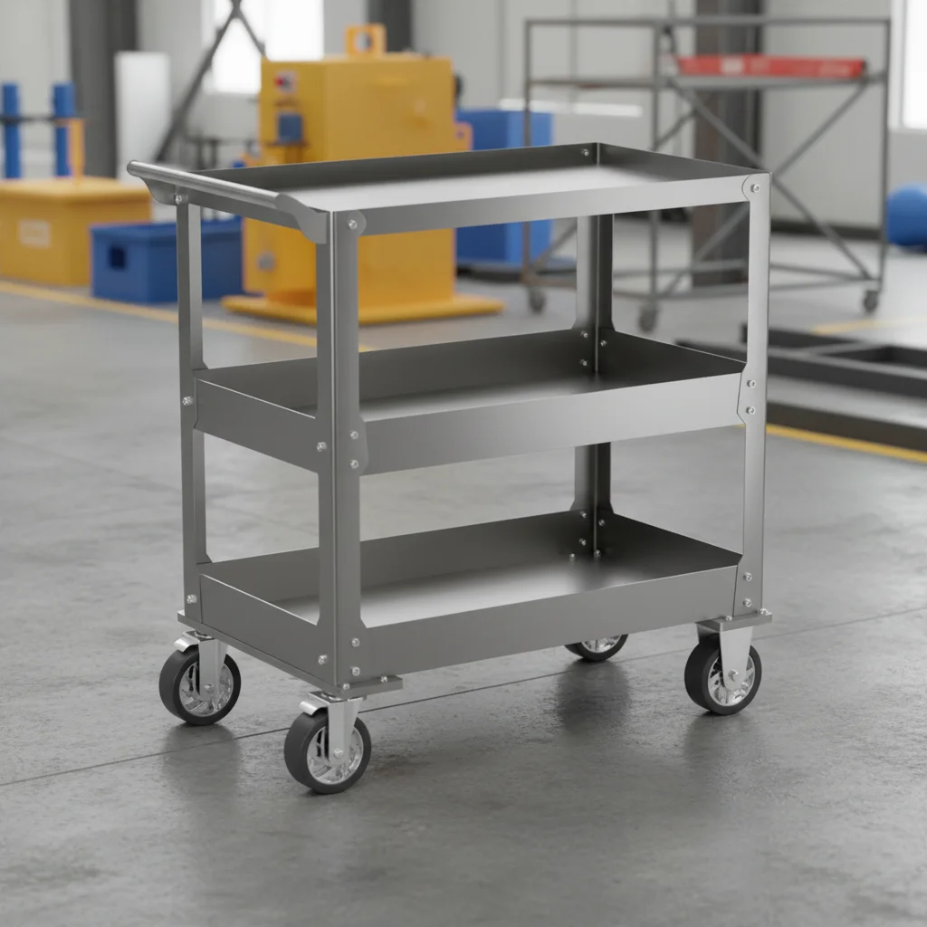 

PJD Mobile Workshop Cart Good Quality Powder Coated Steel Tool Chest Warehouse Rolling Tool Trolley Cabinet With WheelsATV&UTV
