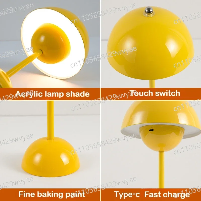 luxury-silver-gold-retro-led-mushroom-bud-light-touch-charging-nordic-decorative-light-bedroom-study-and-bedside