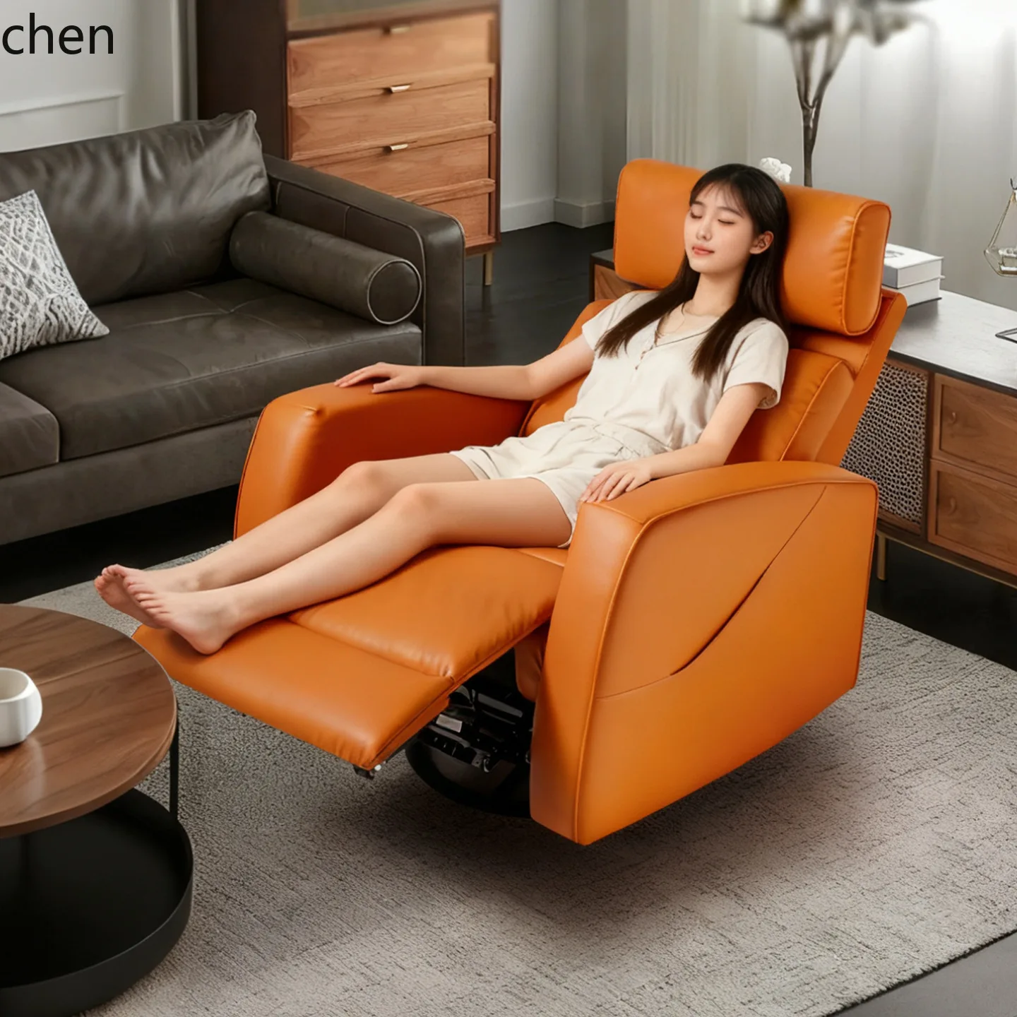 HXL Electric Leisure Function Sofa Reclining Rocking Dual Motor Massage Heating