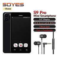 S9 Pro Mini Android8.1 Smart Phone 3.0'' Display 2GB RAM 16GB ROM With 3.5mm Jack 3G Small Phone