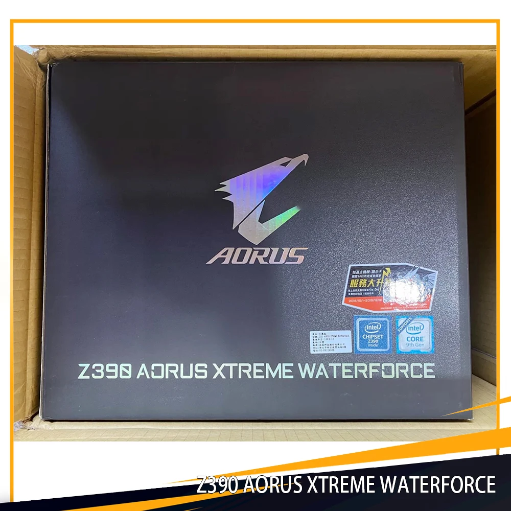 Gigabyte-Z390 AORUS XTREME RELÓGIO Placa-mãe, E-ATX, LGA1151, DDR4, 128GB, Novo