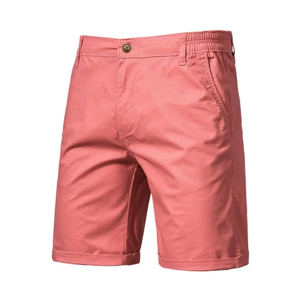 Men Everyday Casual Pants Men's Stretch Cargo Shorts with Elastic Waistband Drawstring Casual Cotton Work Shorts with Pockets