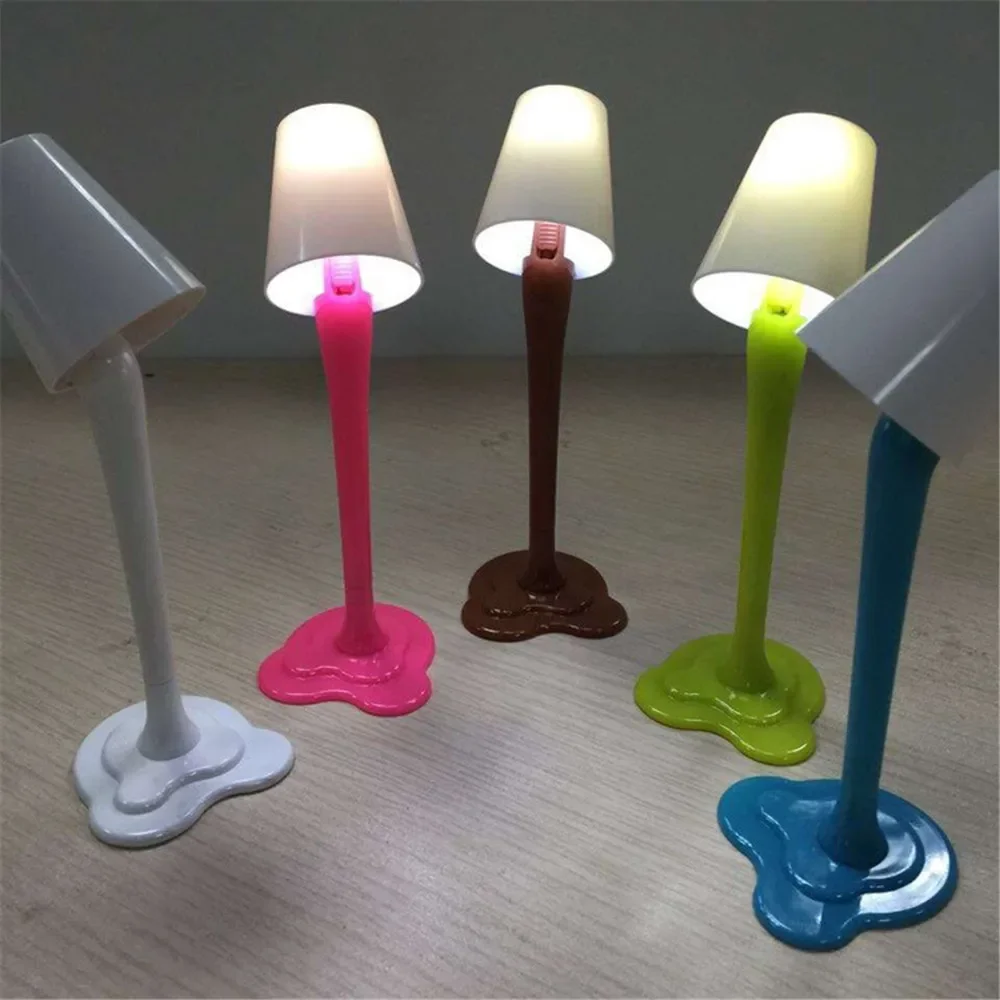 1 Stuks Handtekening Pen Kawaii Creatieve Bureaulamp Ontwerp Met Penhouder Gel Pen Schattige Leren Briefpapier Kantoorpen