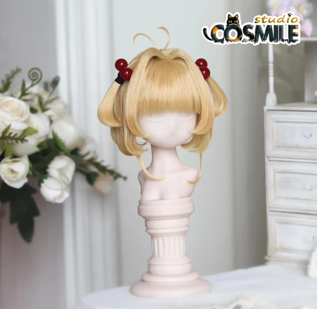 Nouvelle perruque brune Sakura Role Cos Cosplay 1/3 1/4 BJD, cheveux bleus stylisés, accessoires pour poupée, cadeau KN