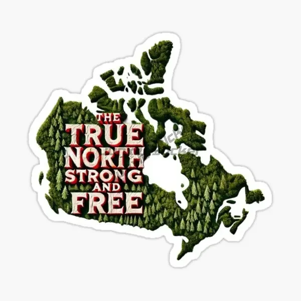 CA Canada Flag Map Maple Leaves Creative PVC Sticker for Decorate Car Helmet Bumper Window Fridge Table Wall Decal Accessorie
