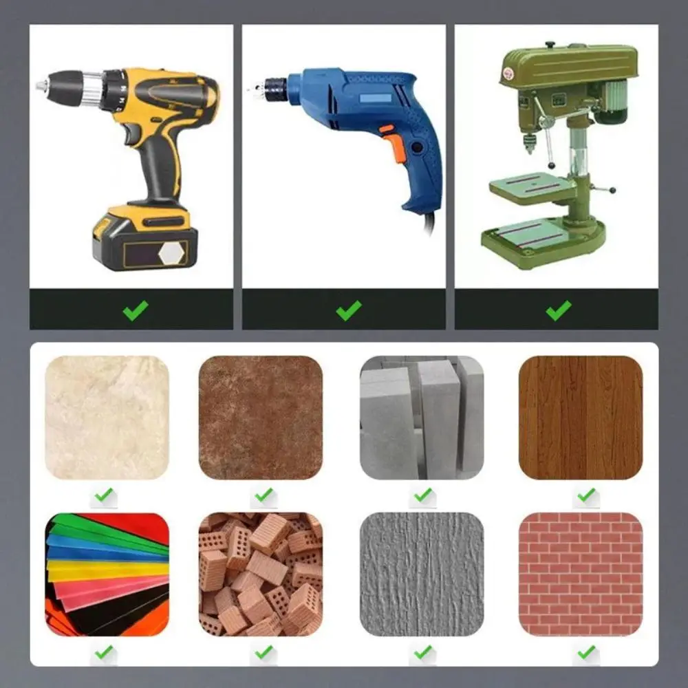 Oblique Head Eccentric Drill Bit Durable Multifunction Hex Shank Triangle Drill Bit Triangle Tile Drill Bit Bit Tools