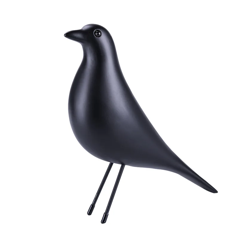 Resin bird ornament creative model house window display Nordic style European home accessories