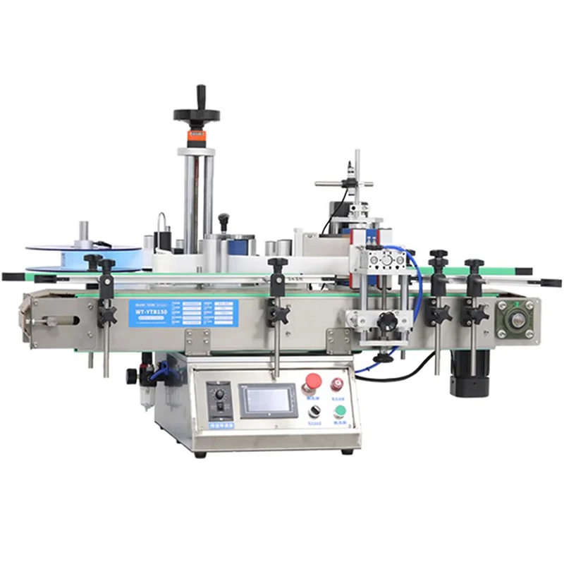 

Semi-Automatic Round Bottle Labeling Machine with Conveyor Belt Automatic Sensor Labeling For Plastic Glass Bottles(Customized)