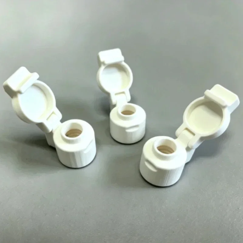 2pcs 3D Print Flip Top Toothpaste Cap Reusable Screw‑on Toothpaste Tube Cover Converter Replacement Lid Bathroom Accessory